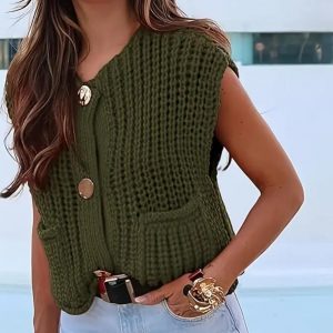 Gilet sans manche margaux doré