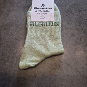 Chaussettes à paillettes " talentueuse"
